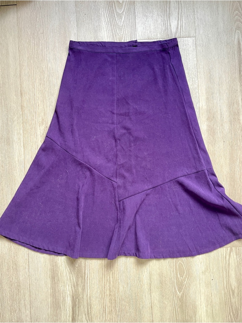 Vintage Whimsigoth Purple A-Line Flared Skirt